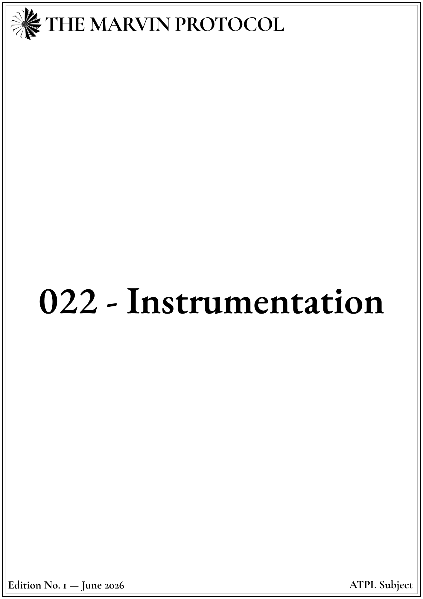 atpl-022-instrumentation