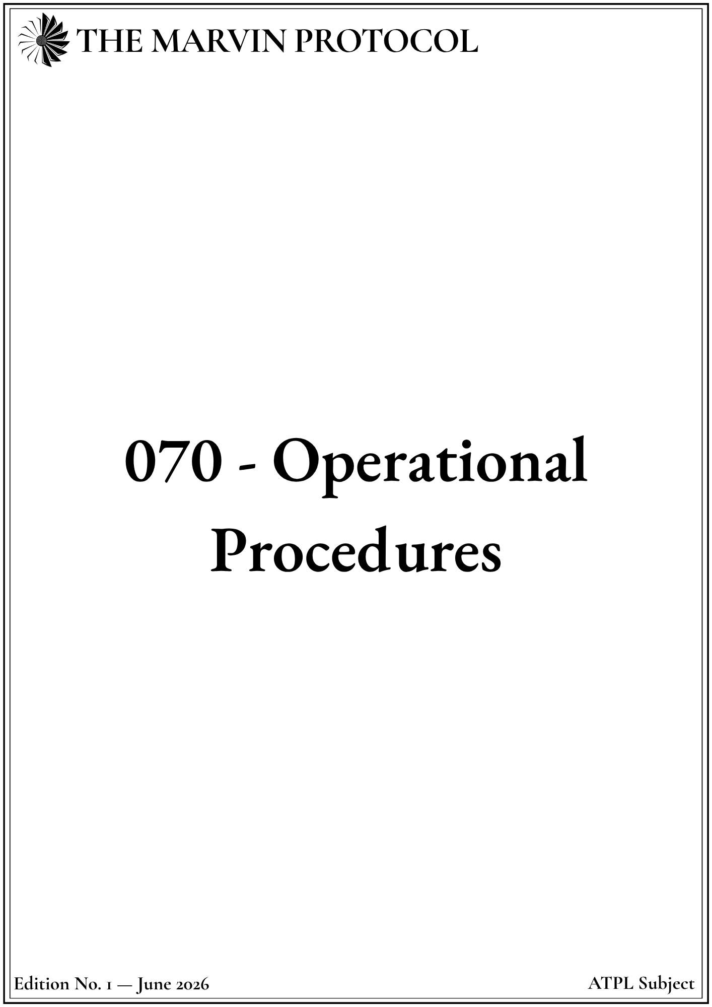 atpl-070-operation-procedure