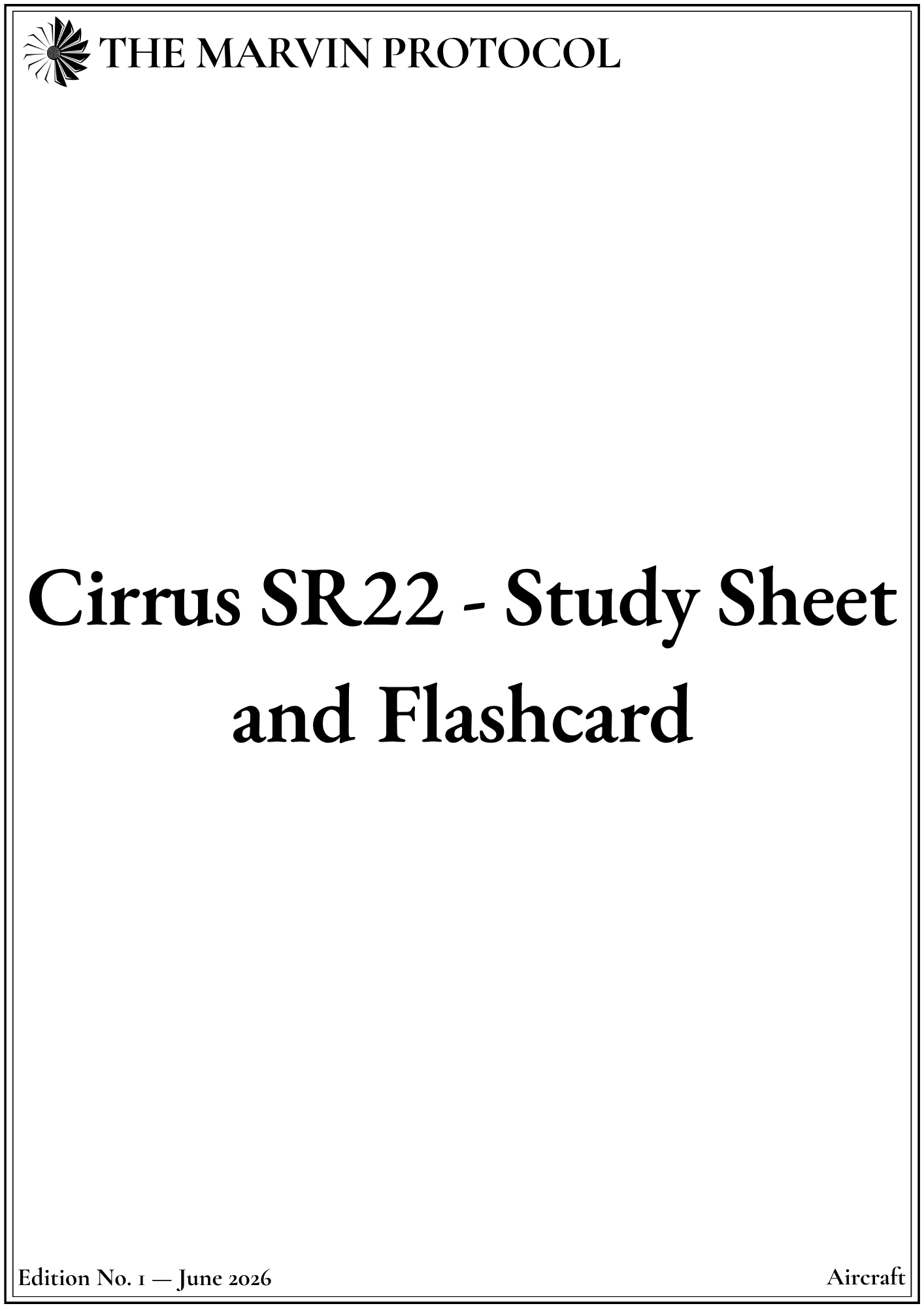 cirrus-sr22-study-sheet-and-flashcard