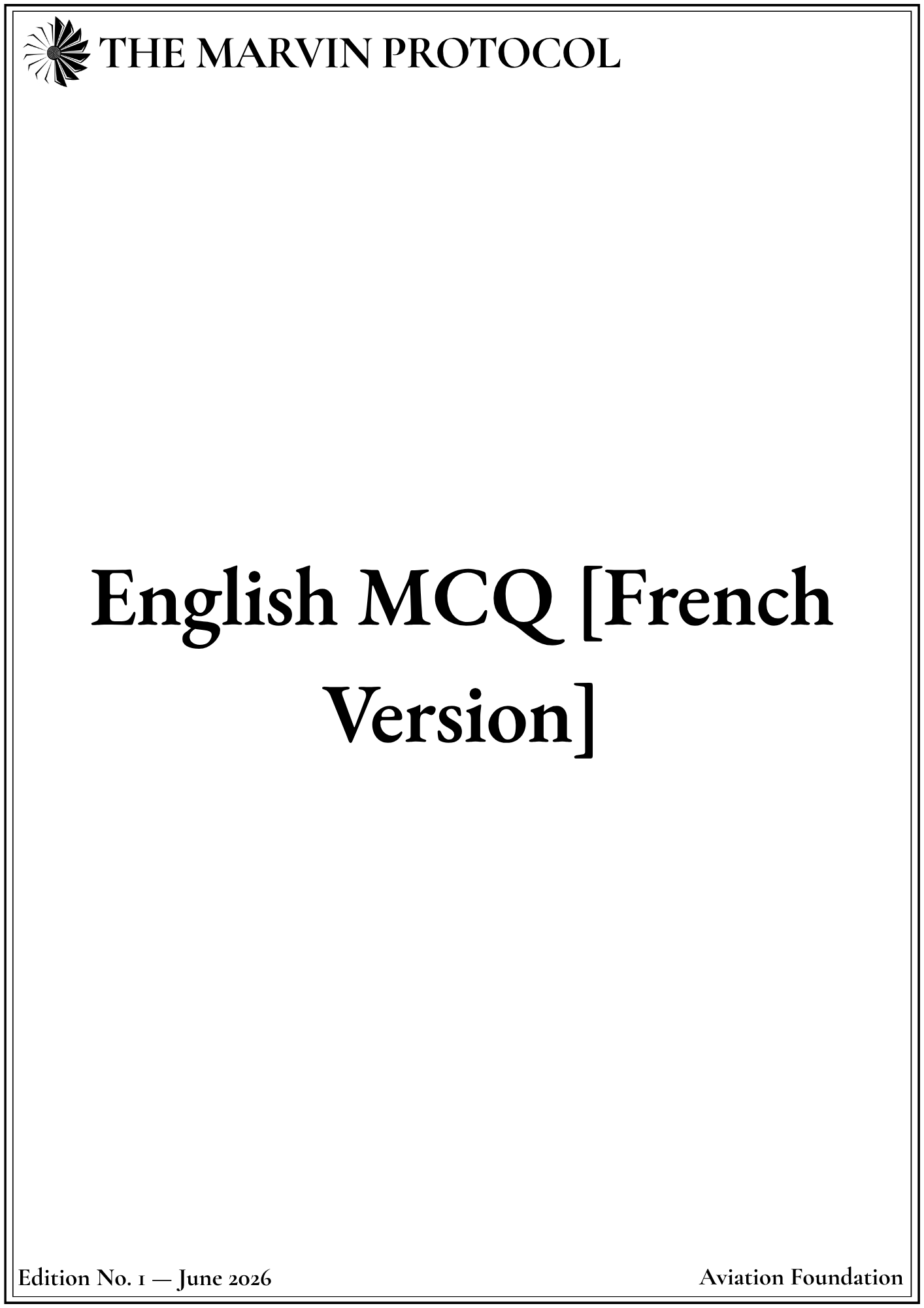 english-mcq-french-version