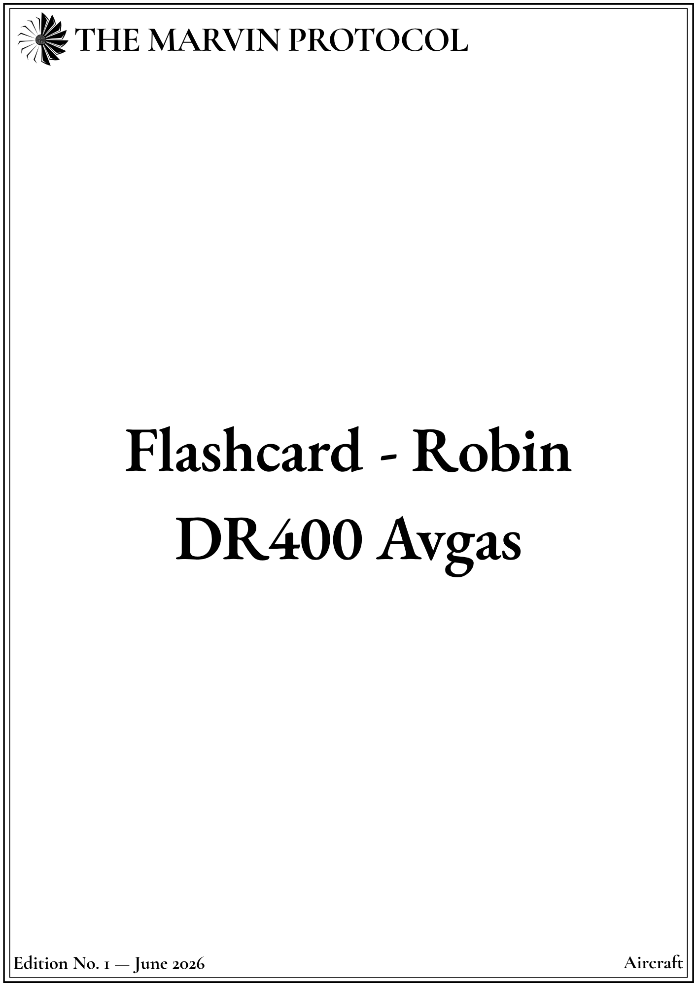 flashcard-robin-dr400-avgas