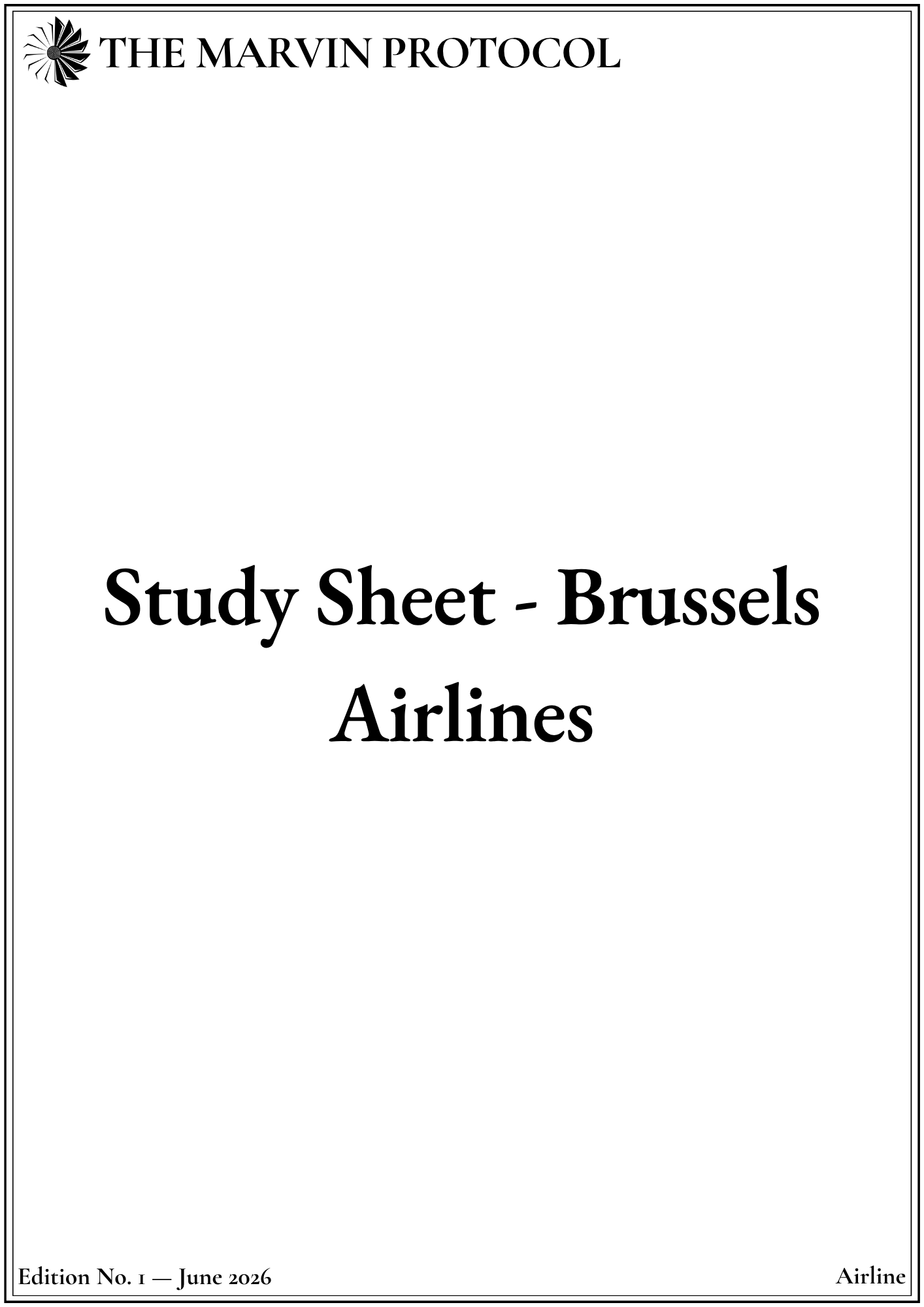 study-sheet-brussels-airlines