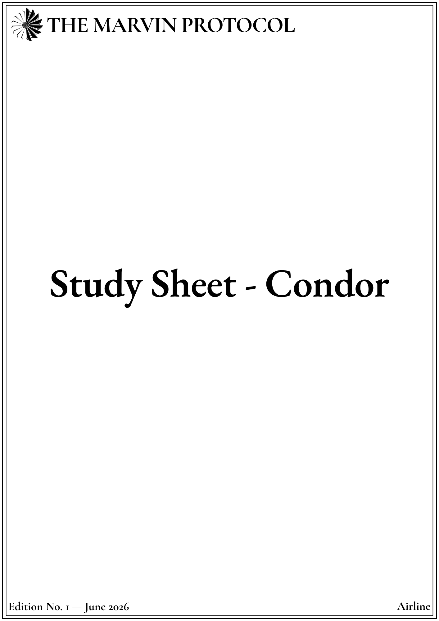 study-sheet-condor