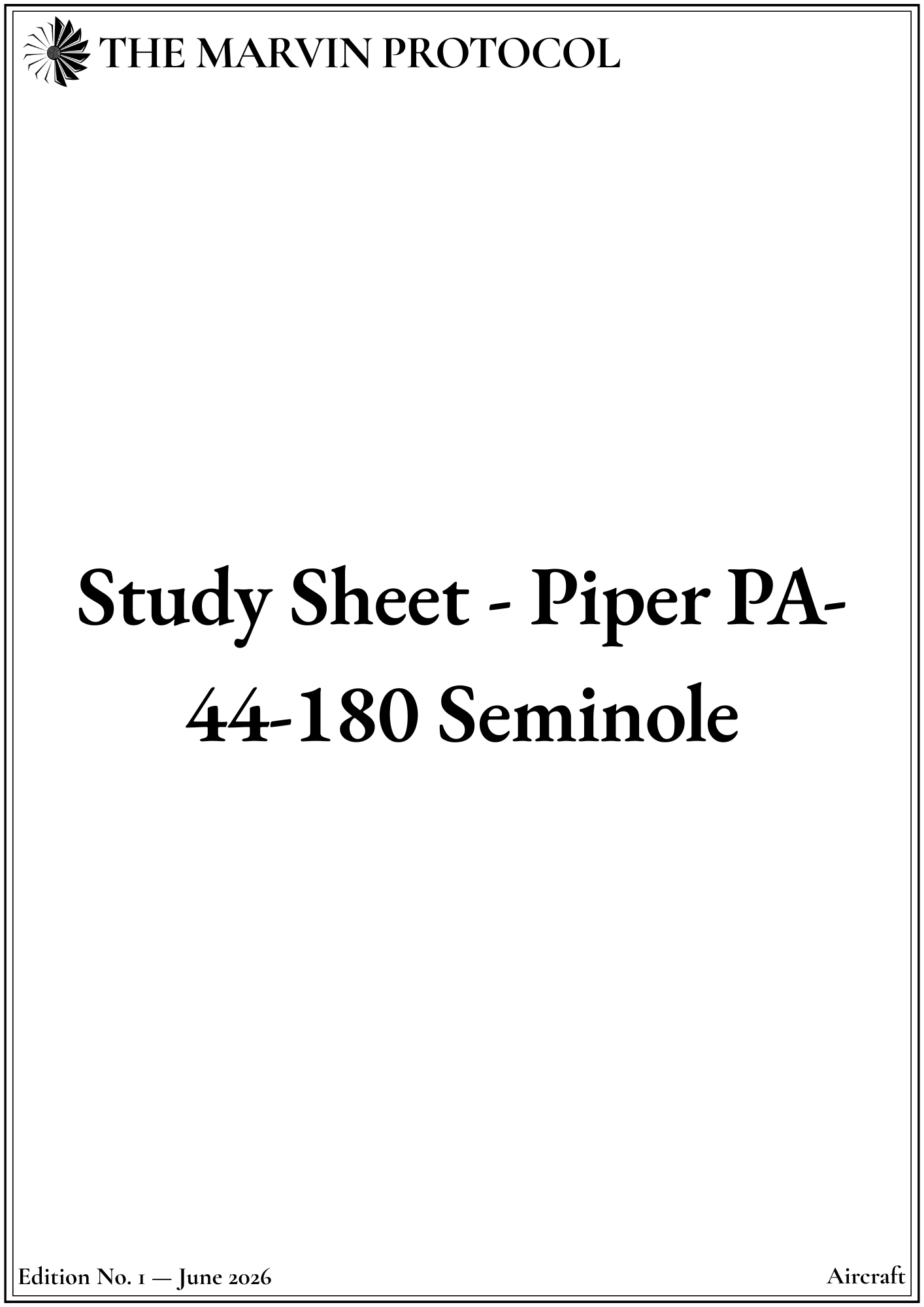 study-sheet-piper-pa-44