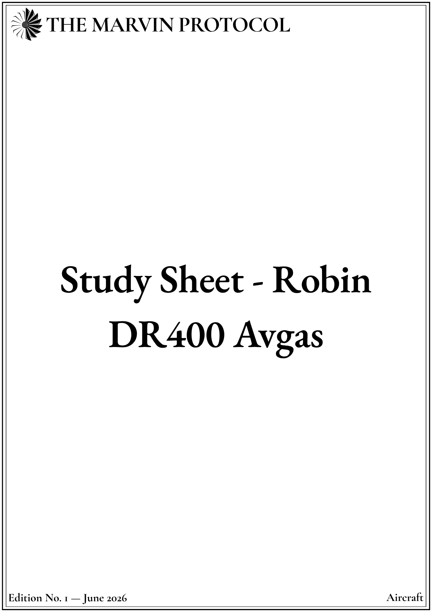 study-sheet-robin-dr400-avgas